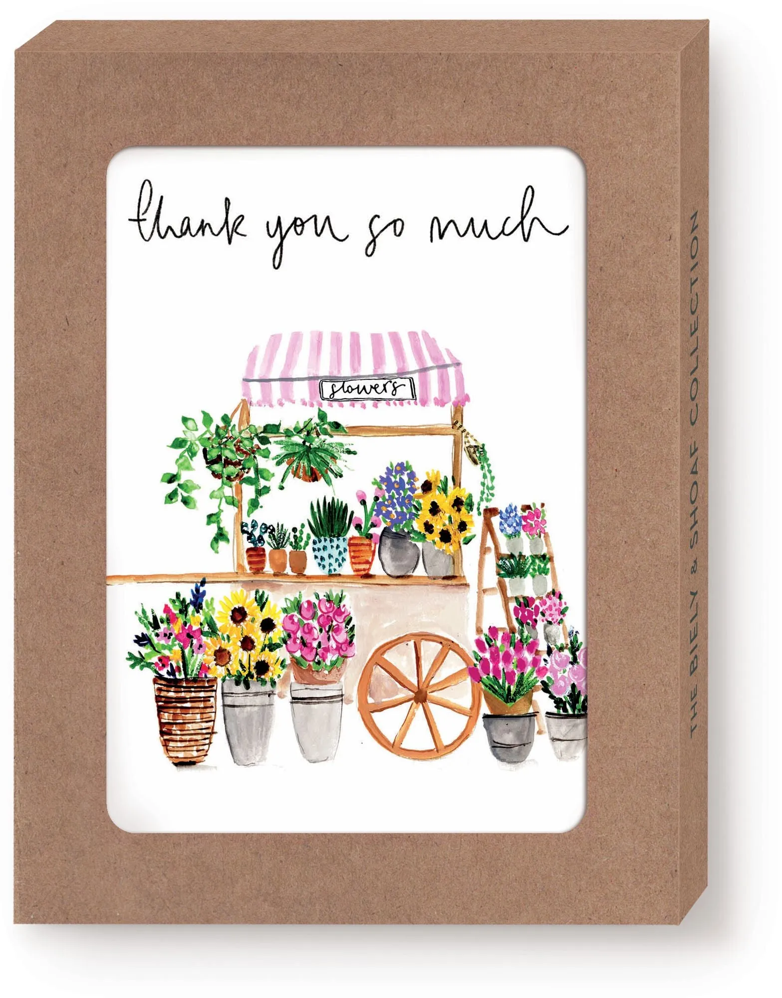 Flower Cart Thank You Notecard Set sold by Paper Source