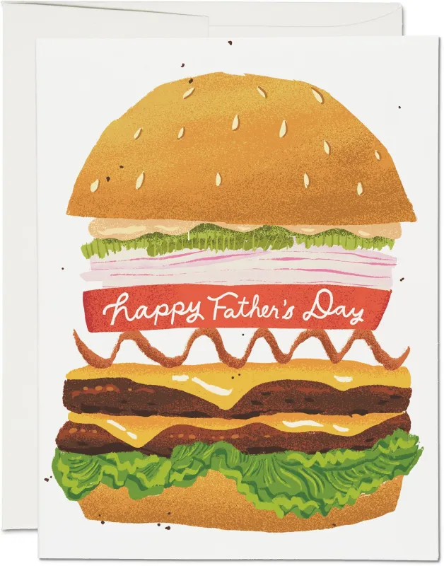 Double Cheeseburger Father's Day Card made by Paper Source