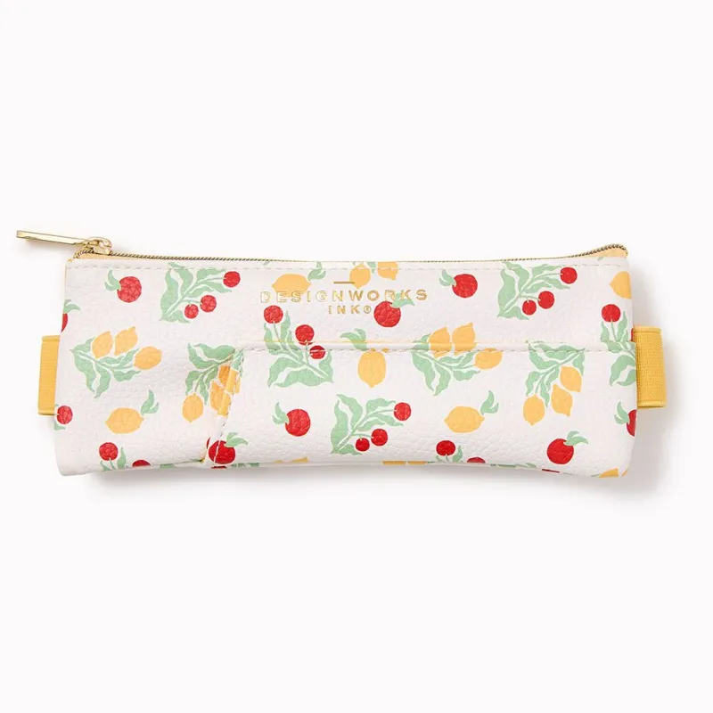 Lemons Journal Pencil Pouch made by DesignWorks Ink
