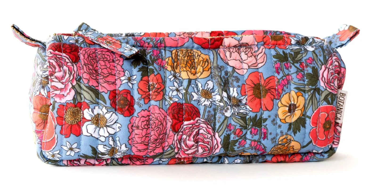 Garden Flora Cotton Quilted Pencil Pouch made by Paper Source