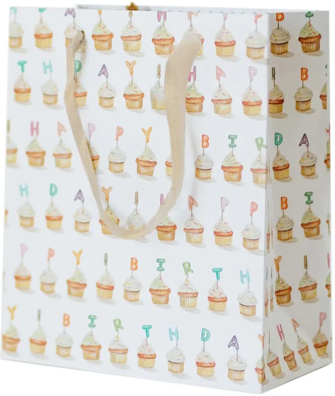 Birthday Cupcakes Medium Gift Bag made by Paper Source