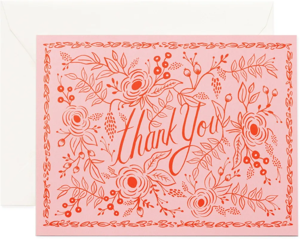 Ros? Thank You Greeting Card made by Rifle Paper Co.