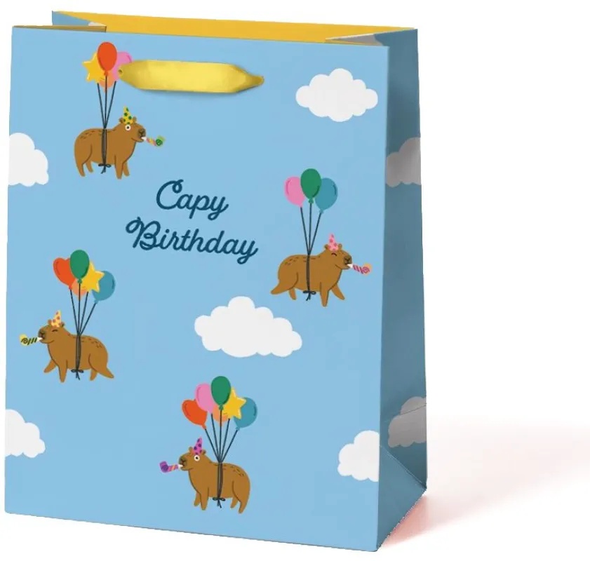 Capy Birthday Medium Gift Bag made by Paper Source
