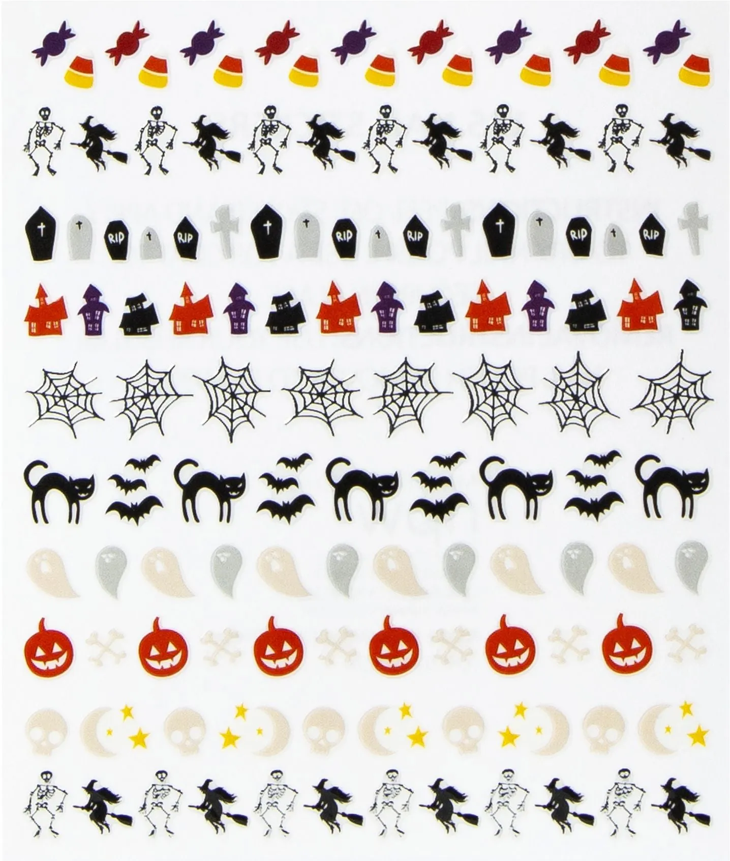 Halloween 26' Bat Nail Stickers sold by Paper Source product image thumbnail 3