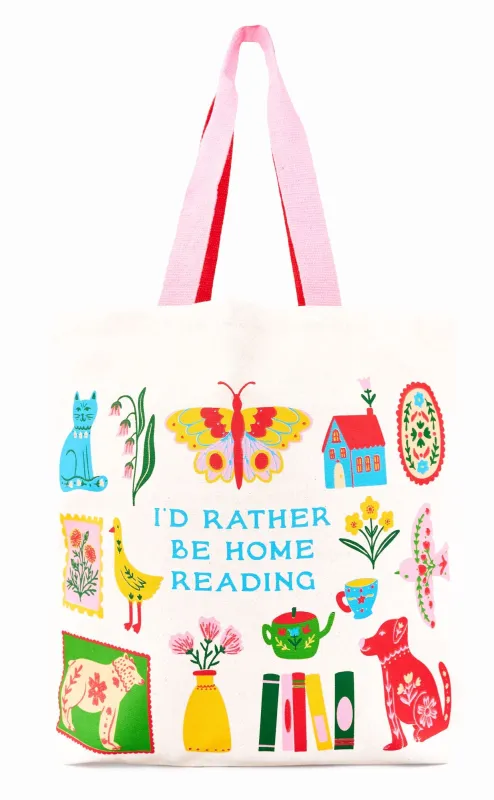 I'd Rather Be Home Reading Tote made by Paper Source