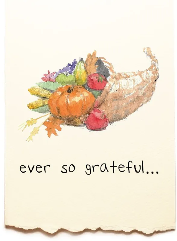 Cornucopia Thanksgiving Card made by Paper Source