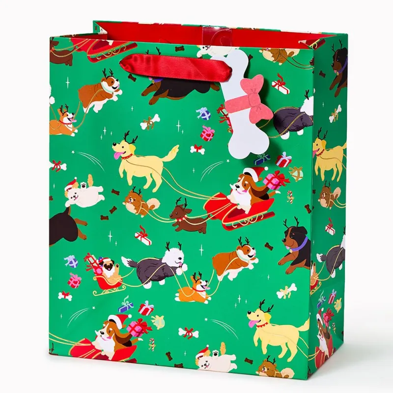 Santa Paws Medium Gift Bag made by Paper Source