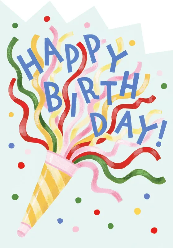 Party Popper Birthday Card made by Paper Source