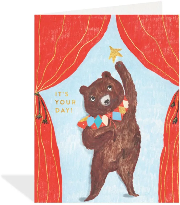 Its Your Day Bear Birthday Card made by Paper Source