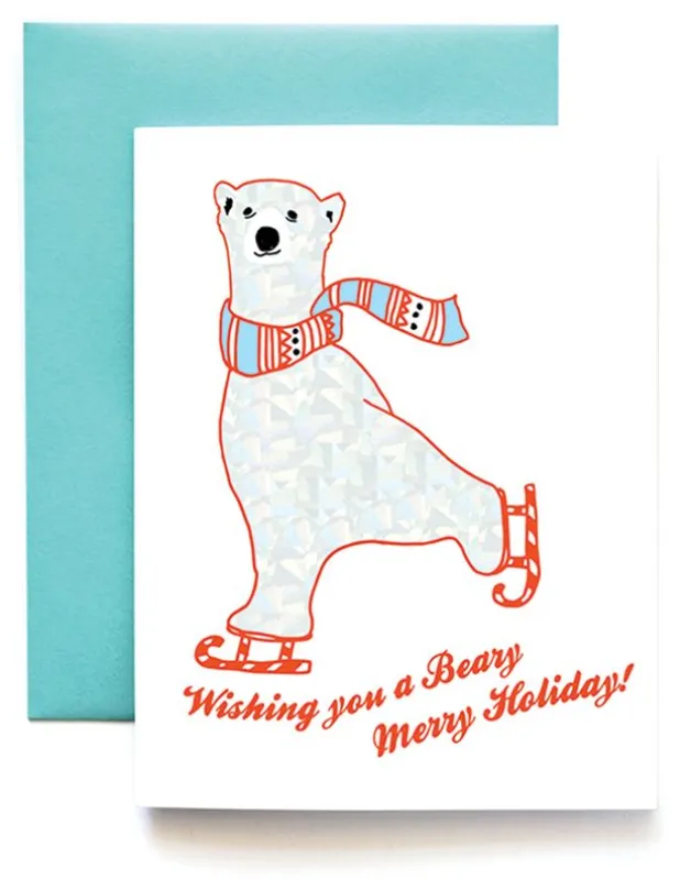 Beary Merry Holiday Christmas Card made by Paper Source