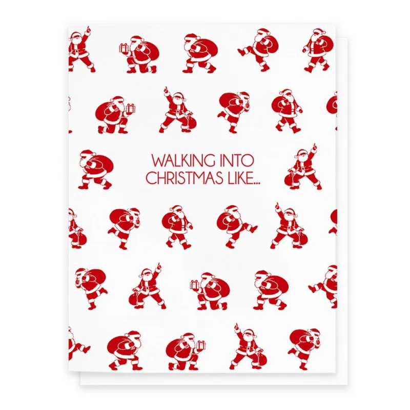 Walking Into Christmas Card made by Paper Source