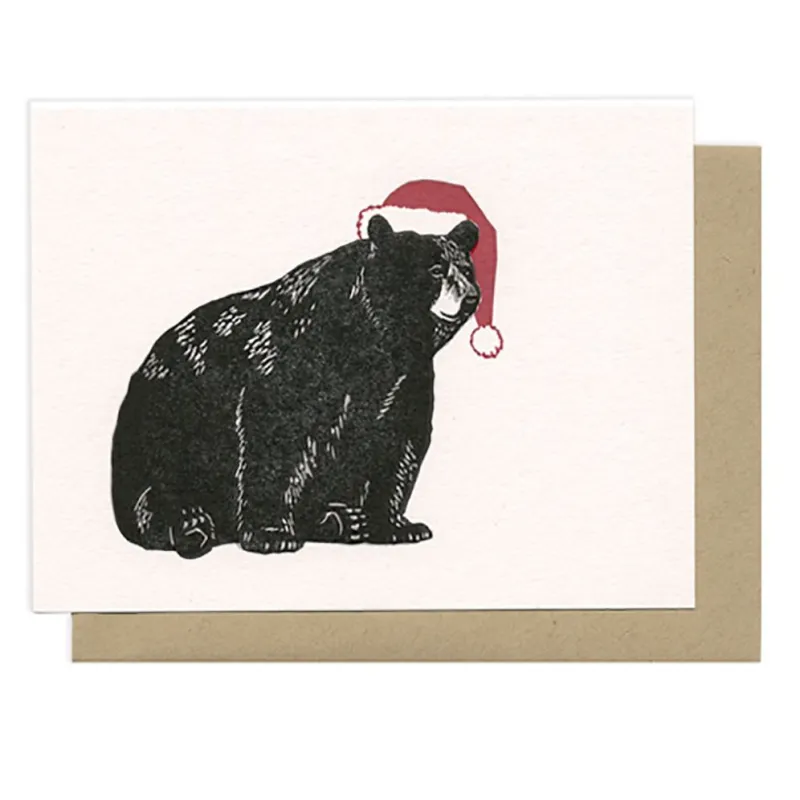 Santa Bear Christmas Card made by Paper Source