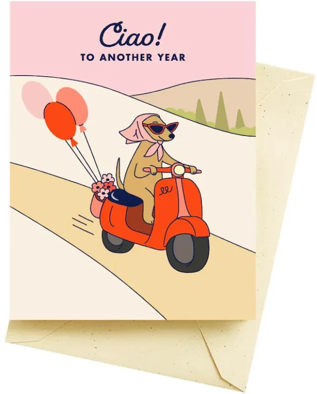 Ciao Scooter Birthday Card made by Paper Source