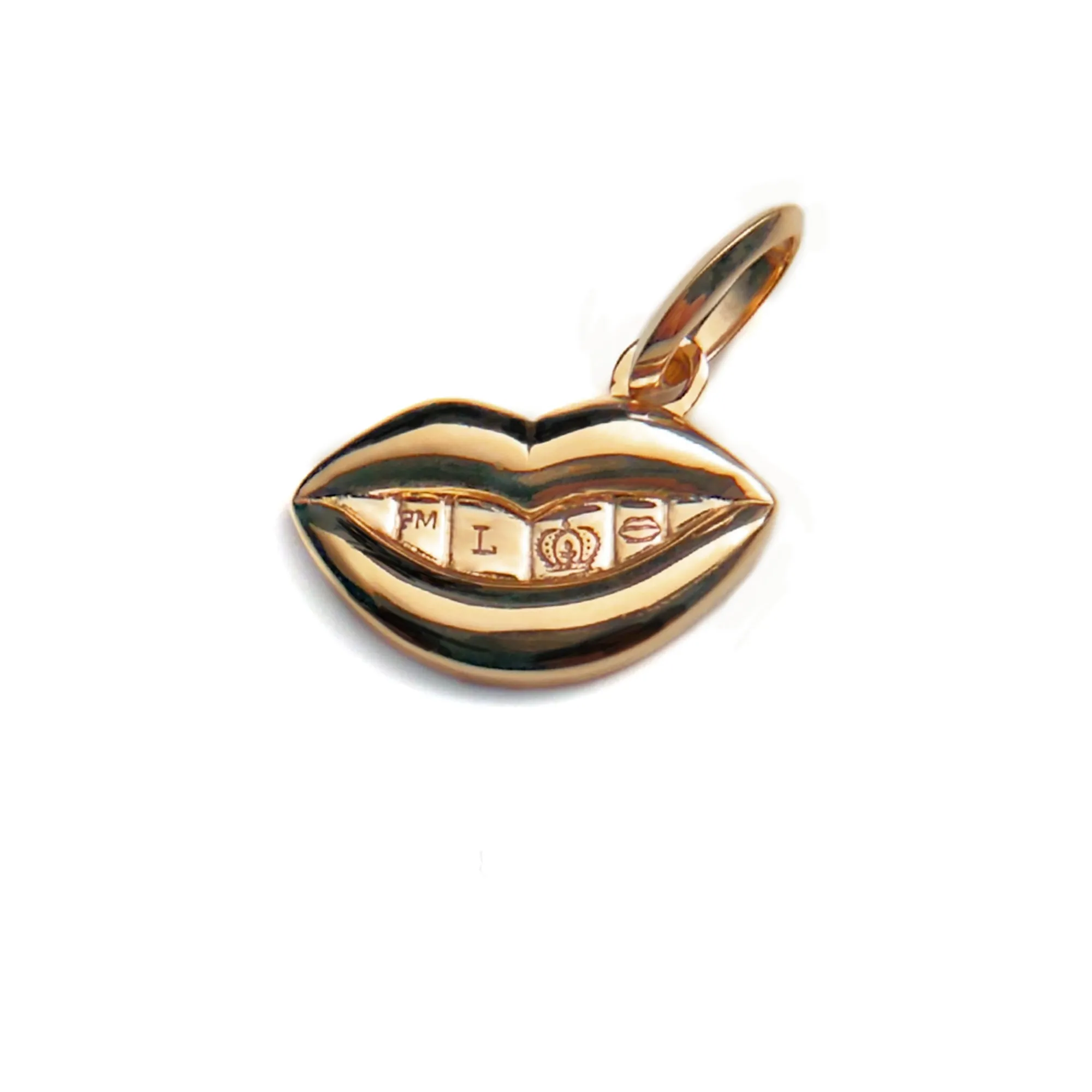 Pat McGrath Labs x Jennifer Fisher Golden Anniversary Lip Pendant sold by Pat McGrath