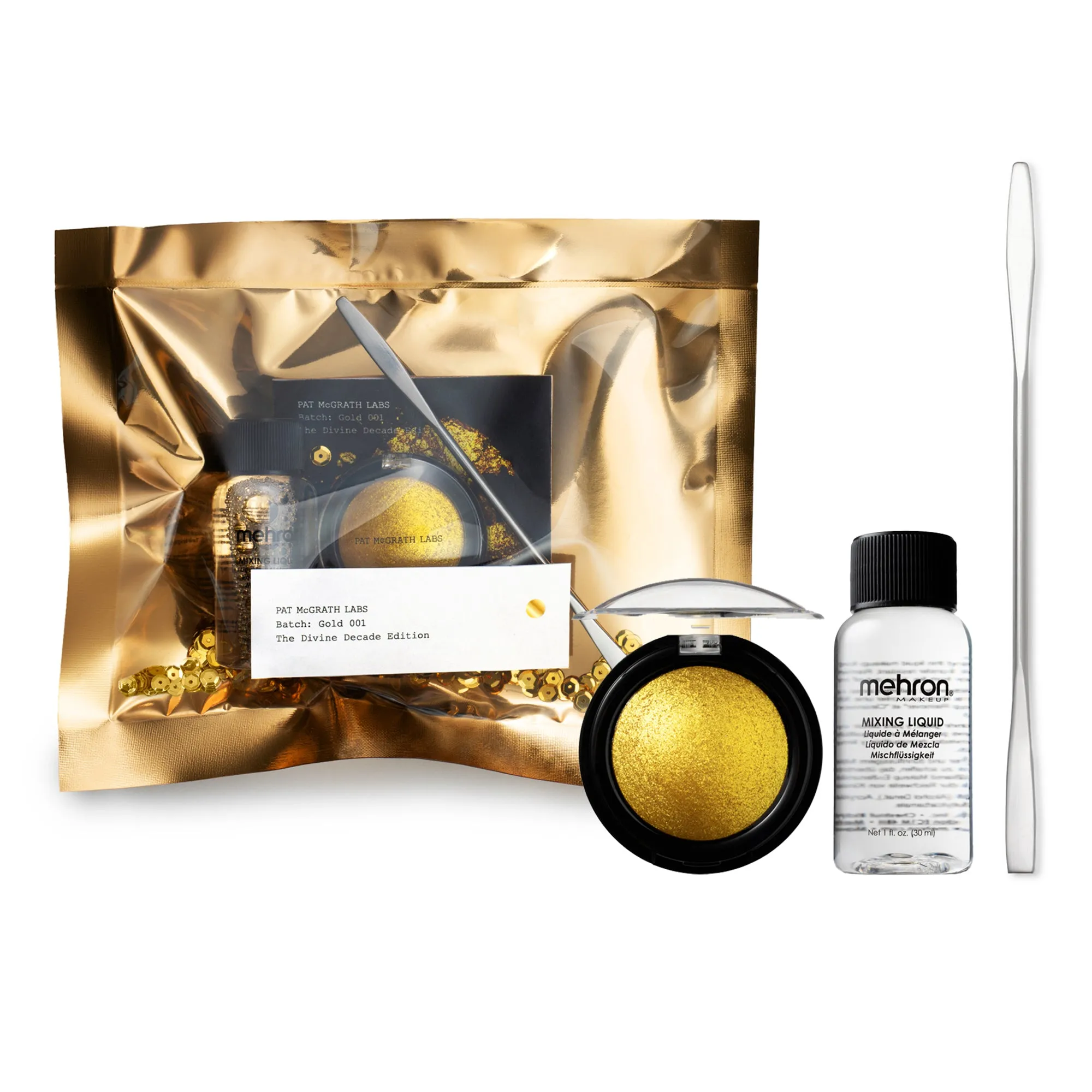 Gold 001 Iconic Eyes: Gold 001, Dark Star Mascara, and PermaGel Eyeliner sold by Pat McGrath product image thumbnail 5