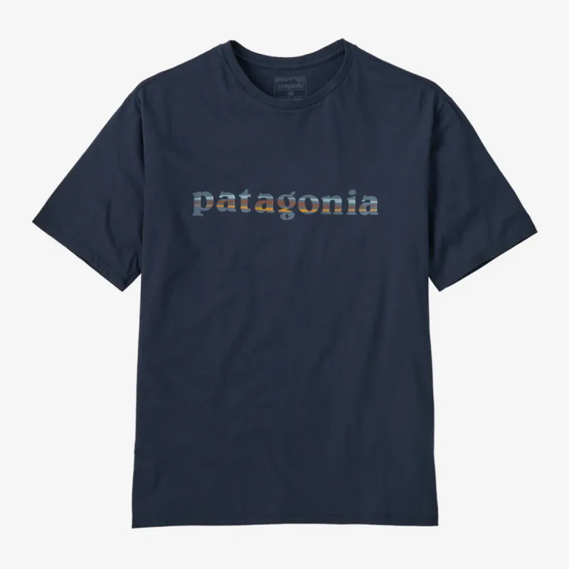 M's '73 Text Logo Organic T-Shirt sold by Patagonia