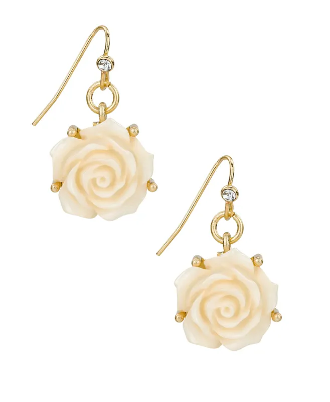 Rose Dangle Earrings - Rose Garden sold by Patricia Nash