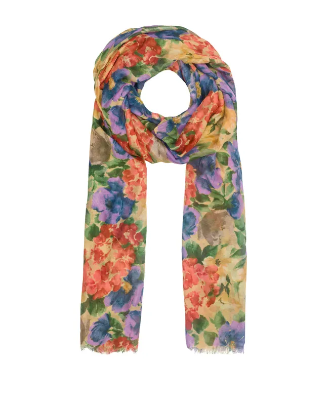 Scarf - French Hydrangeas made by Patricia Nash