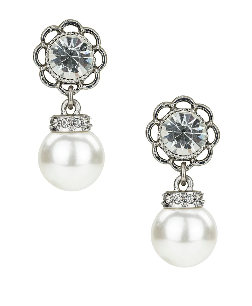 Short Bead Drop Post Earrings - Pearl Jewelry sold by Patricia Nash