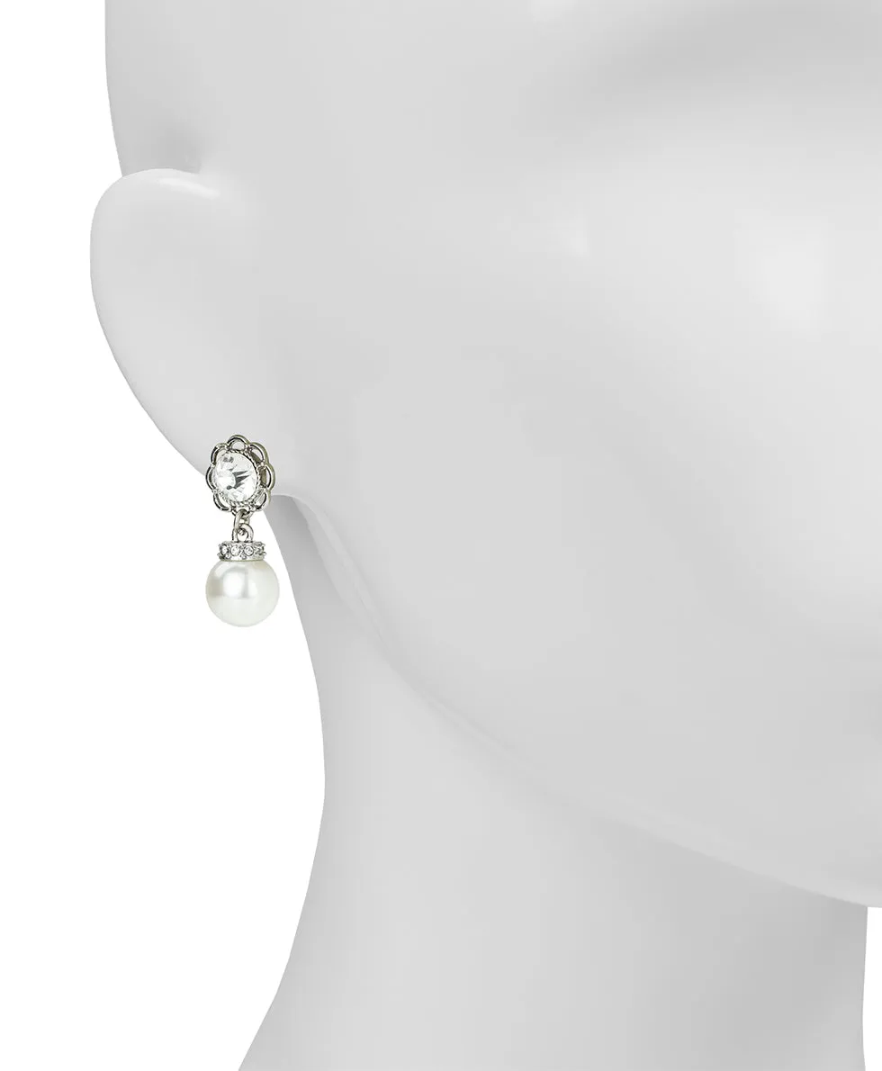 Short Bead Drop Post Earrings - Pearl Jewelry sold by Patricia Nash product image thumbnail 2