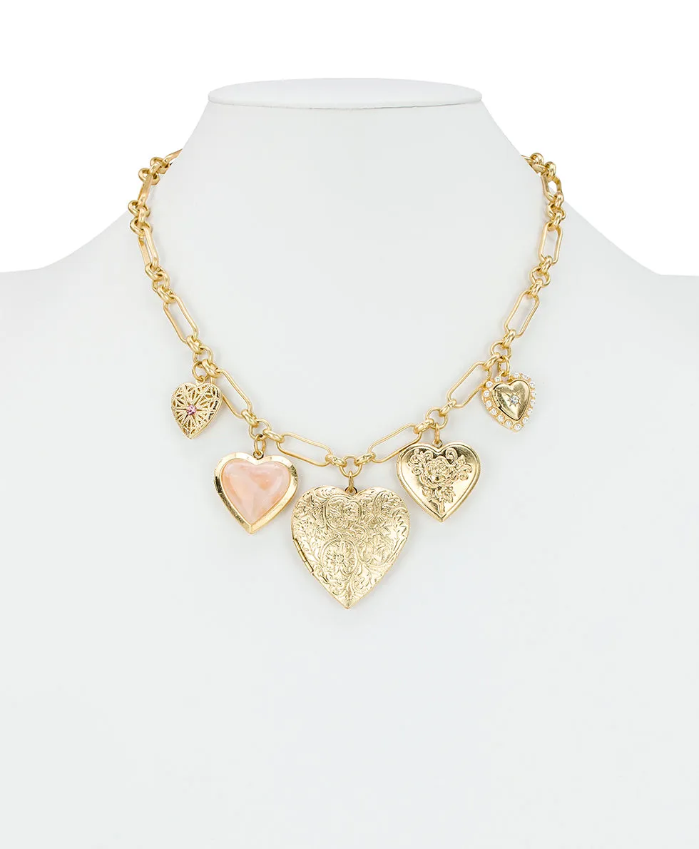 5 Locket Charm Necklace - Love Locket sold by Patricia Nash product image thumbnail 4