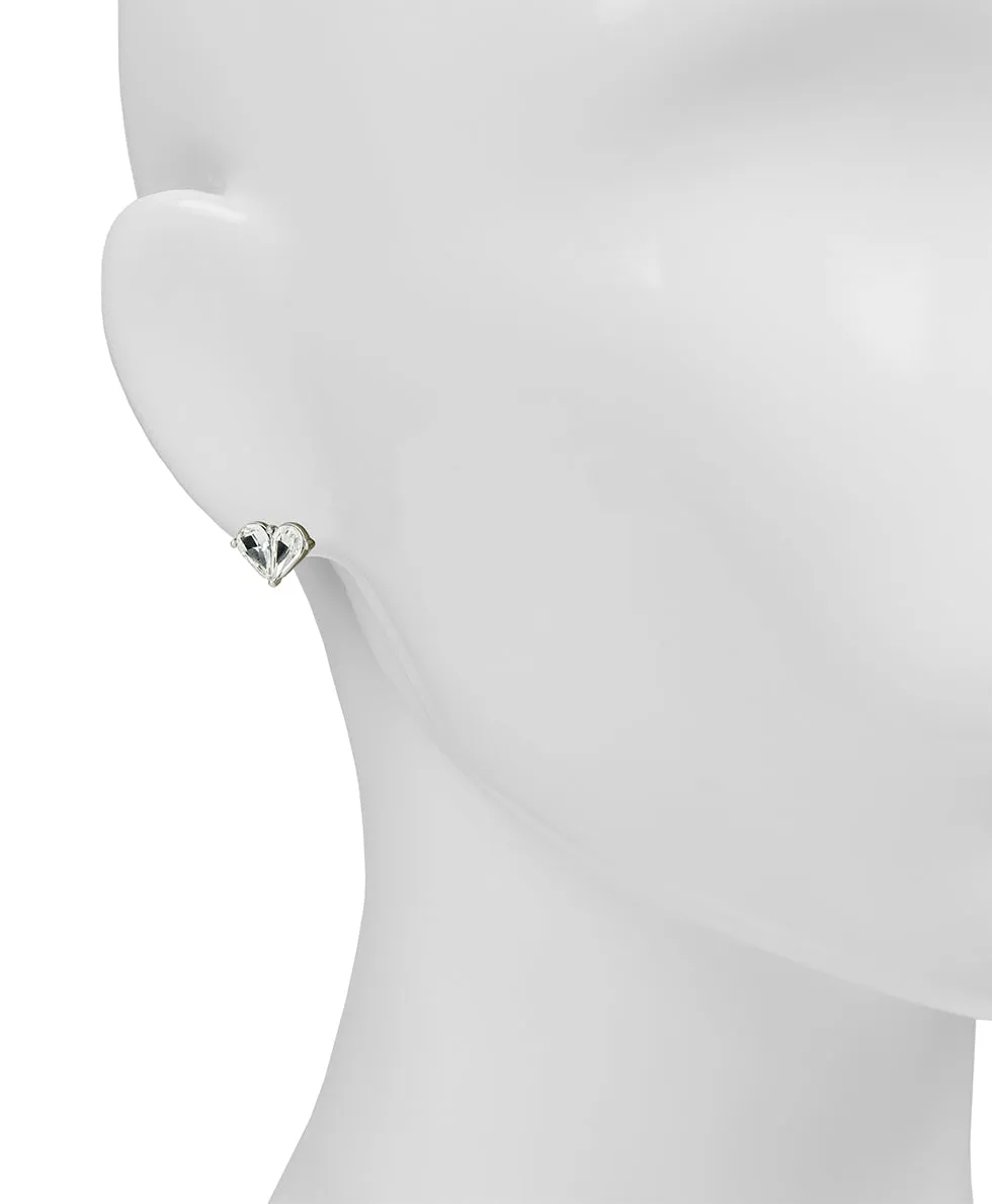 Small Heart Stud Earrings - Lovely Sparkle sold by Patricia Nash product image thumbnail 2