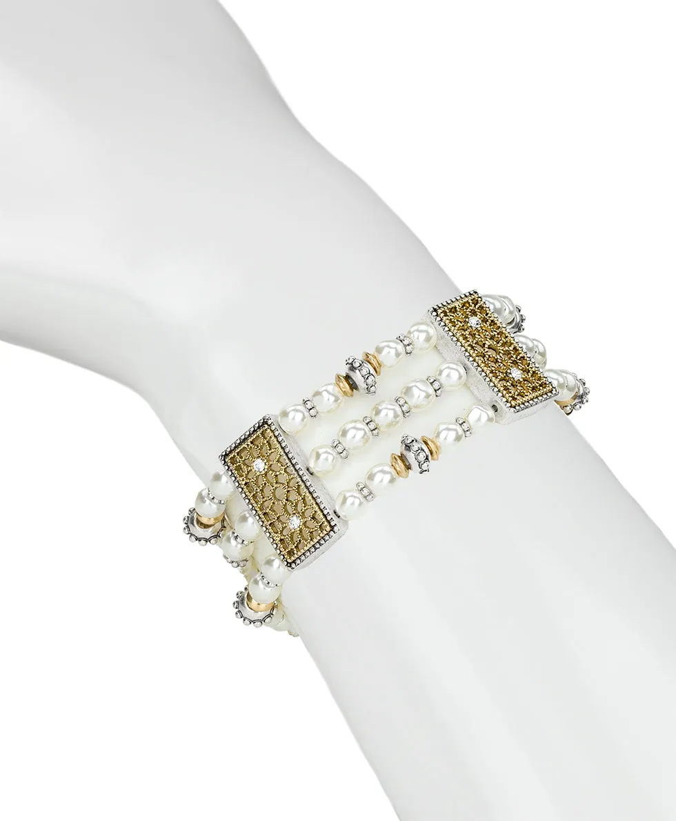 3 Strand Stretch Bracelet - Filigree sold by Patricia Nash product image thumbnail 2