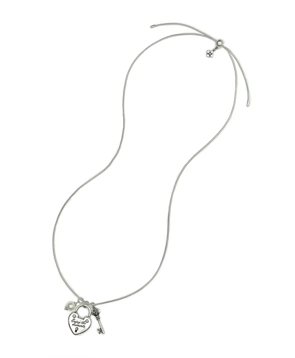 Adjustable Charm Necklace - Lock and Key Collection sold by Patricia Nash product image thumbnail 3