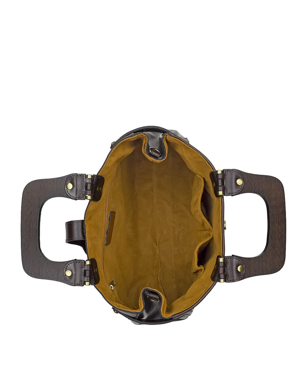 Sancia Woven Satchel - Vintage Distressed Woven sold by Patricia Nash product image thumbnail 5