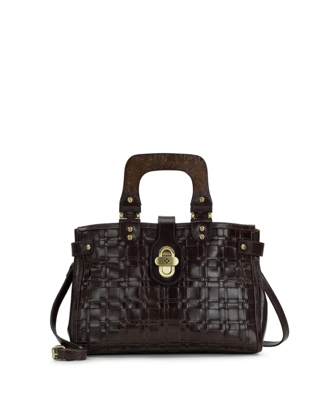 Sancia Woven Satchel - Vintage Distressed Woven sold by Patricia Nash