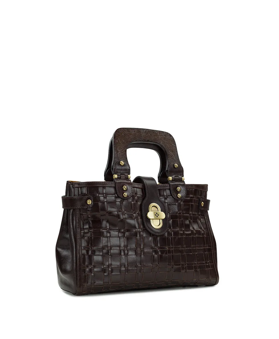Sancia Woven Satchel - Vintage Distressed Woven sold by Patricia Nash product image thumbnail 3