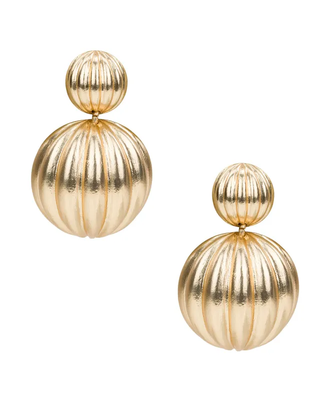 Double Scalloped Earrings - Scalloped Bead Collection sold by Patricia Nash