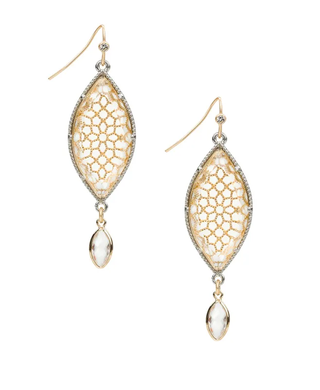Marquise Drop Earrings - Filigree Collection made by Patricia Nash