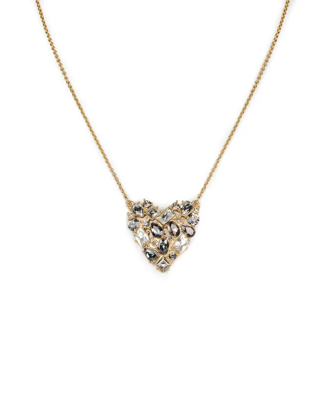 Multi Stone Heart Pendant Necklace - Heart Collection sold by Patricia Nash