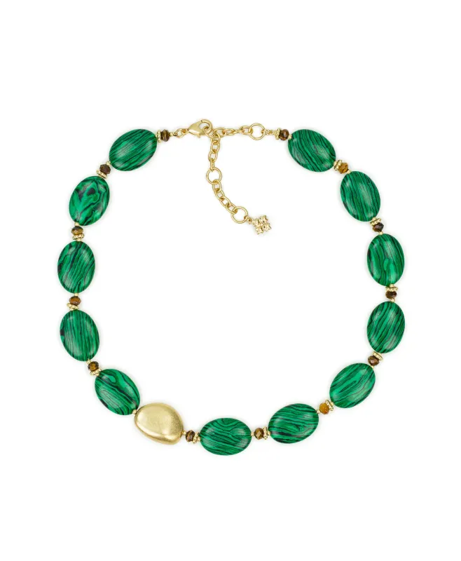 Oval Bead Necklace - Eclectic Bead Collection made by Patricia Nash
