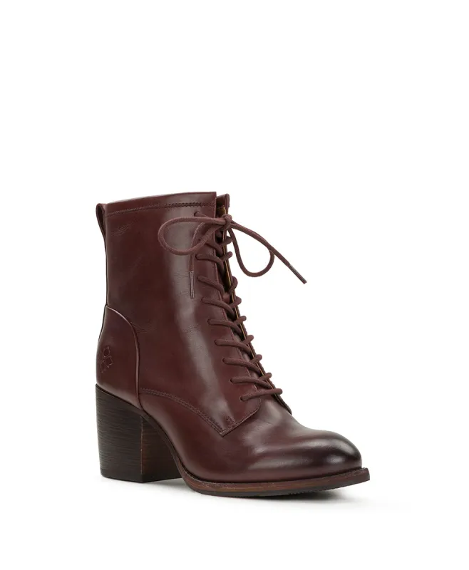 Sicily Boot - Burnished Leather - Wine made by Patricia Nash