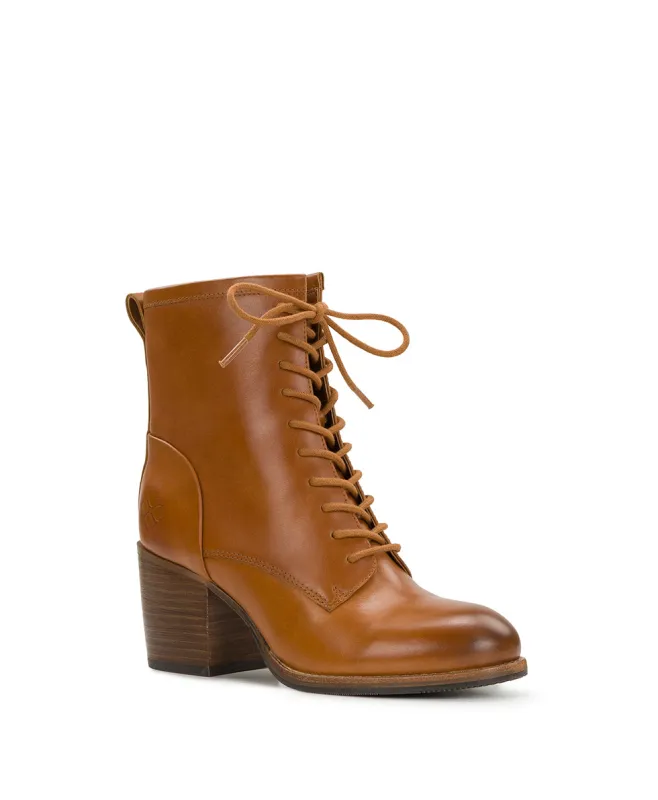 Sicily Boot - Burnished Leather - Tan made by Patricia Nash