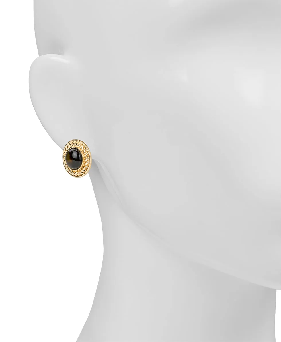 Button Clip Earrings - Resin Tortoise sold by Patricia Nash product image thumbnail 2