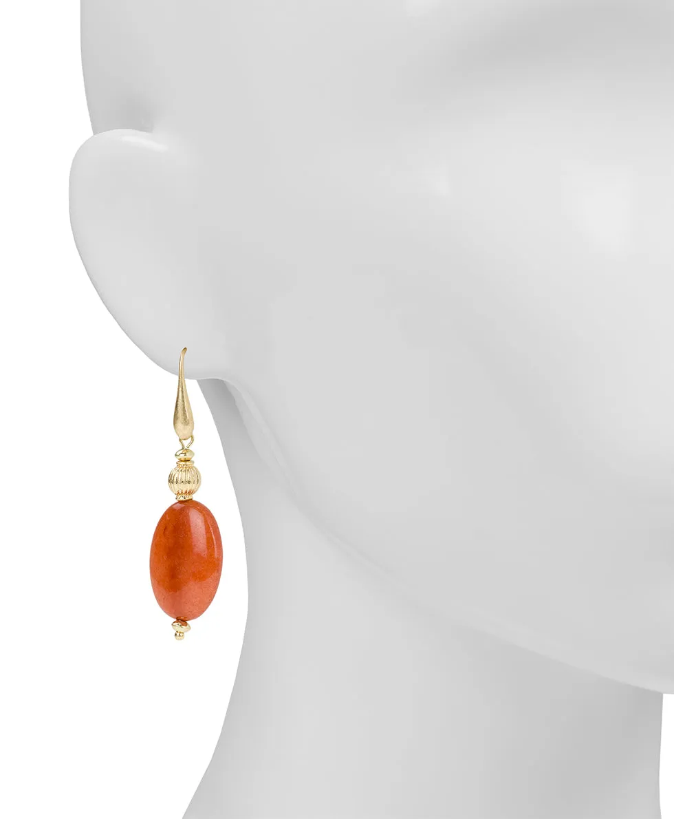 Oval Drop Wire Earrings - Eclectic Bead sold by Patricia Nash product image thumbnail 2