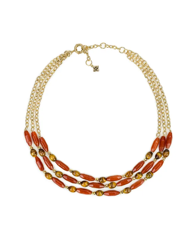 Triple Strand Necklace - Eclectic Bead sold by Patricia Nash