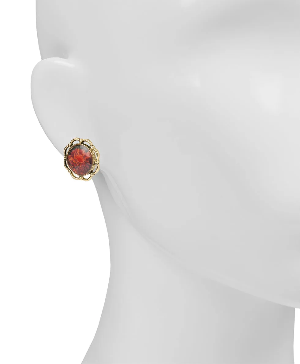 Button Post Earrings - Multi Print sold by Patricia Nash product image thumbnail 2