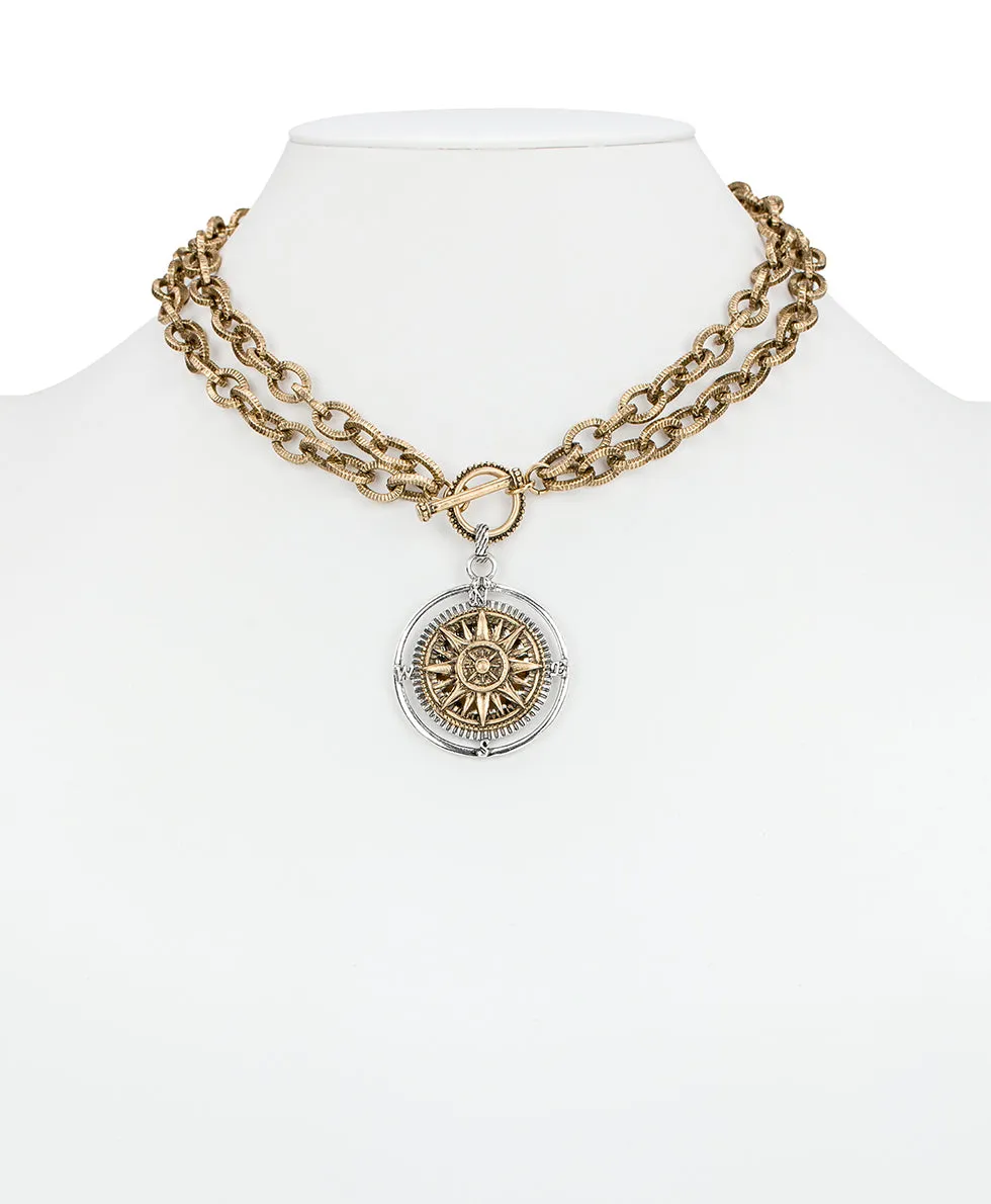 Compass Convertible Necklace - World Traveler sold by Patricia Nash product image thumbnail 4
