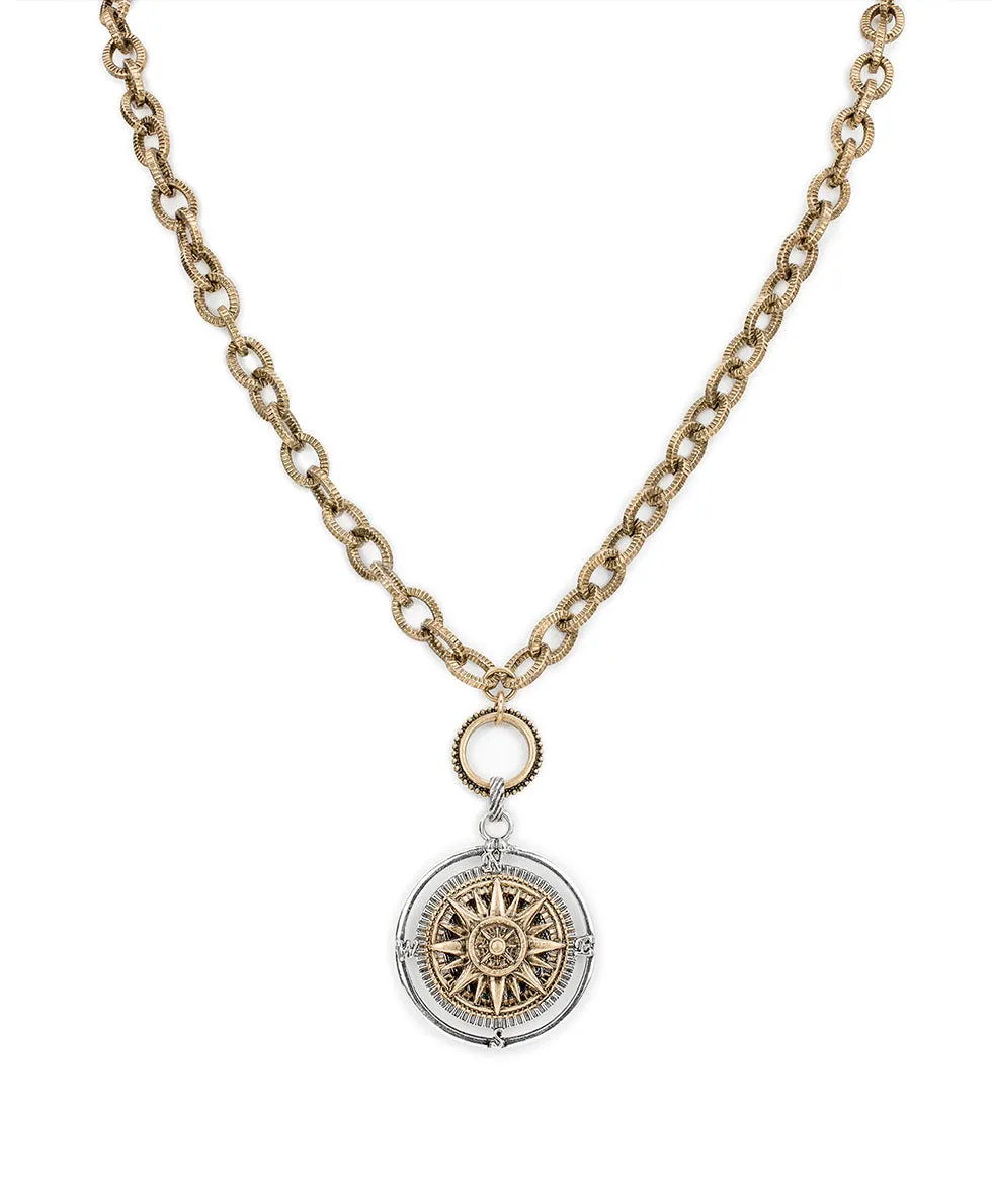 Compass Convertible Necklace - World Traveler sold by Patricia Nash
