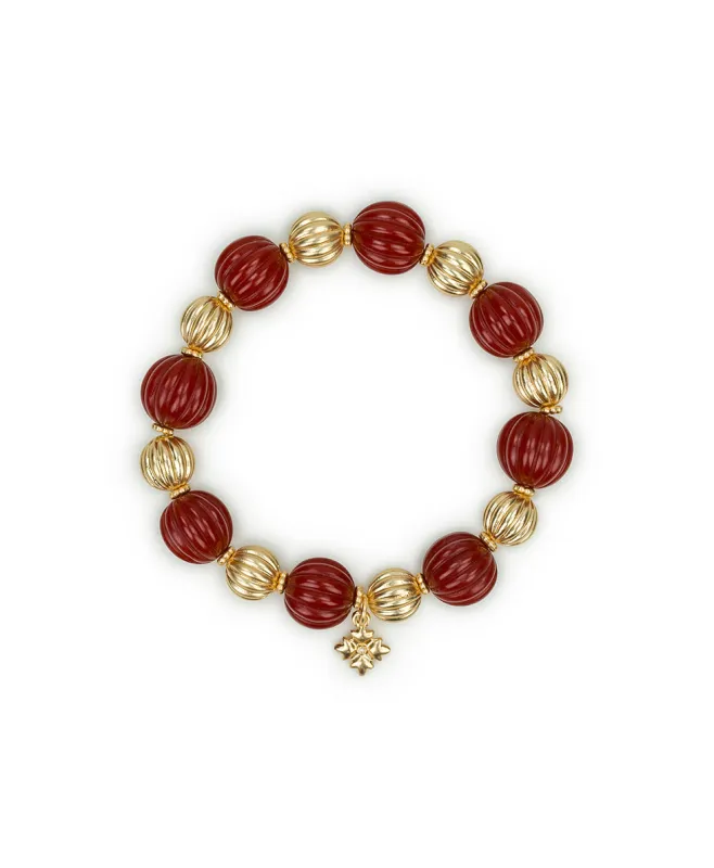 Stretch Bracelet - Scalloped Bead made by Patricia Nash
