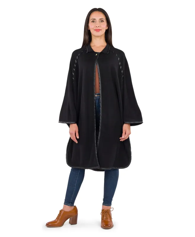 Hand Laced Cape with Button - Vintage sold by Patricia Nash