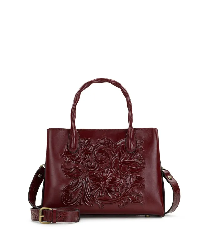 Genovese Satchel - Classic Tooled made by Patricia Nash