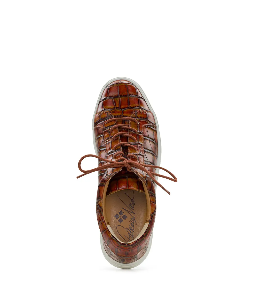 Uma Sneaker - Vintage Distressed Croc Leather ‑ Autumn sold by Patricia Nash product image thumbnail 5