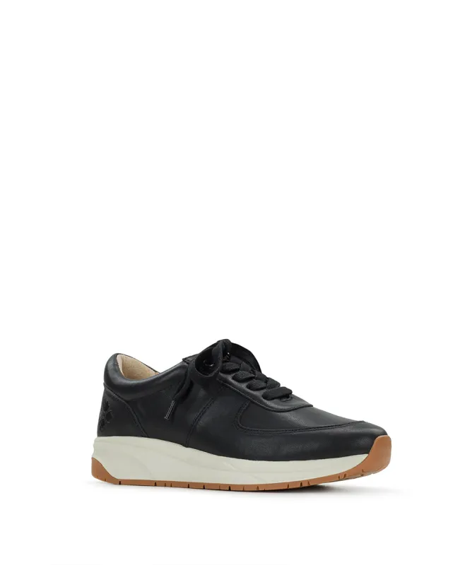 Milano Leather Sneaker - Black sold by Patricia Nash