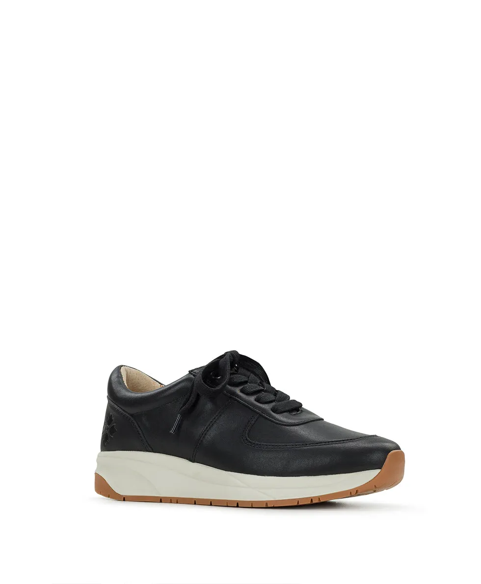 Milano Leather Sneaker - Black sold by Patricia Nash