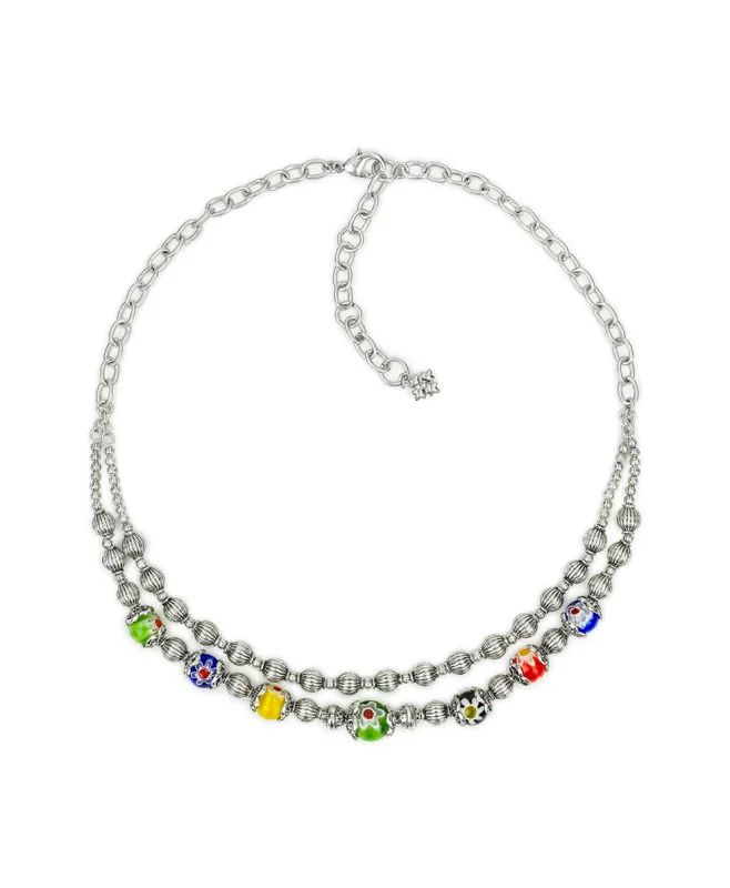 Two Strand Necklace - World Bead Collection made by Patricia Nash